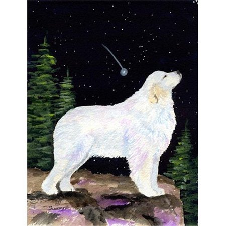PATIOPLUS Starry Night Great Pyrenees Flag - Garden Size; 11 x 15 in. PA728818
